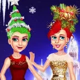 Christmas Tree Inspired Hairstyles